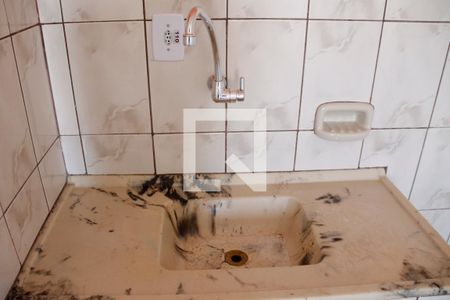 Cozinha de kitnet/studio para alugar com 1 quarto, 28m² em Oswaldo Cruz, São Caetano do Sul