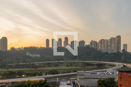 Vista da Varanda de kitnet/studio à venda com 1 quarto, 30m² em Jardim Caravelas, São Paulo