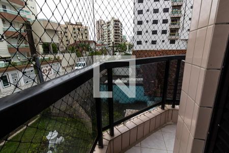 Apartamento para alugar com 80m², 2 quartos e 1 vagaDetalhe da sacada do quarto 2