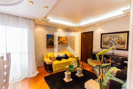 Sala de apartamento à venda com 3 quartos, 126m² em Vila Valparaíso, Santo André