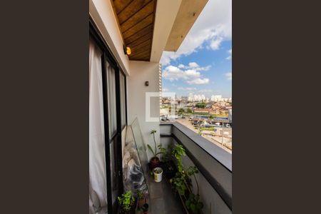 Varanda da Sala de apartamento à venda com 3 quartos, 126m² em Vila Valparaíso, Santo André