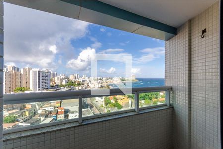Varanda da Sala de apartamento para alugar com 1 quarto, 45m² em Ondina, Salvador