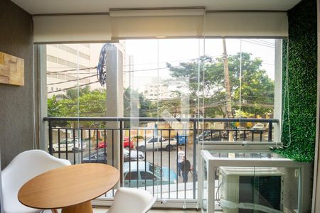 Varanda  de kitnet/studio para alugar com 1 quarto, 25m² em Vila Mariana, São Paulo