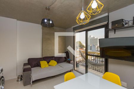 Sala/Cozinha de apartamento à venda com 1 quarto, 32m² em Santo Amaro, São Paulo