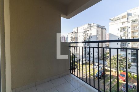 Varanda da Sala de apartamento para alugar com 2 quartos, 49m² em Jardim Celeste, São Paulo