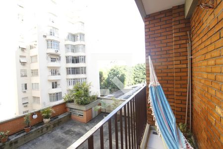 Varanda da Sala de apartamento para alugar com 1 quarto, 72m² em Botafogo, Rio de Janeiro