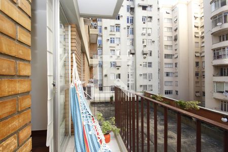 Varanda da Sala de apartamento para alugar com 1 quarto, 72m² em Botafogo, Rio de Janeiro