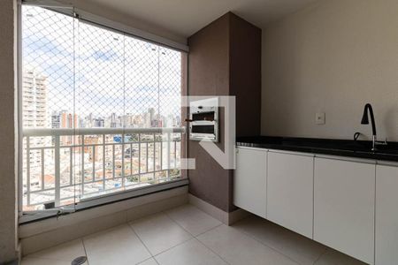 Varanda da Sala de apartamento à venda com 1 quarto, 57m² em Vila Gumercindo, São Paulo
