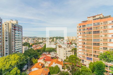 Vista da Sala de apartamento para alugar com 1 quarto, 50m² em Jardim Botânico, Porto Alegre