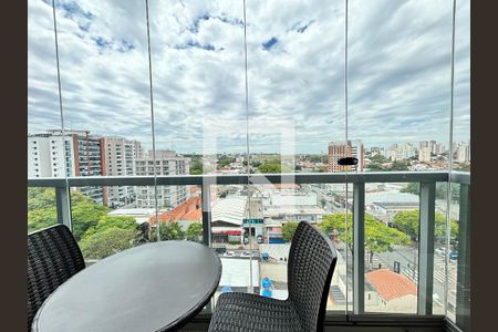 Varanda de kitnet/studio à venda com 1 quarto, 25m² em Indianópolis, São Paulo