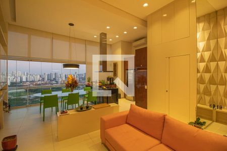 sala de apartamento para alugar com 1 quarto, 85m² em Brooklin Paulista, São Paulo