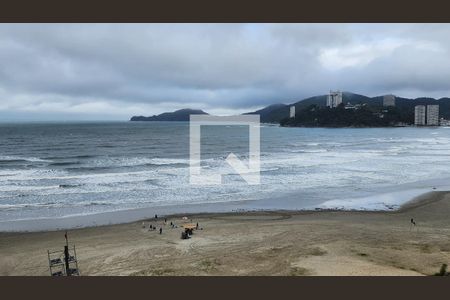 Vista da Sala/Quarto de apartamento para alugar com 1 quarto, 43m² em José Menino, Santos