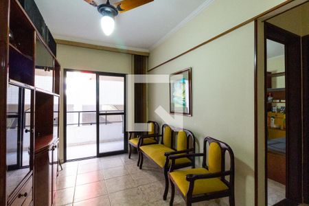 Sala de apartamento para alugar com 1 quarto, 54m² em Canto do Forte, Praia Grande