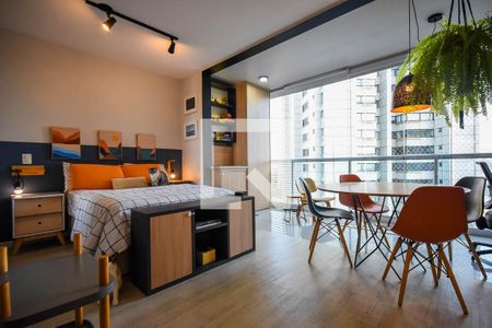 Sala de kitnet/studio para alugar com 1 quarto, 35m² em Real Parque, São Paulo