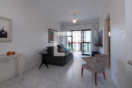 Sala de apartamento para alugar com 1 quarto, 45m² em Loteamento Joao Batista Juliao, Guarujá