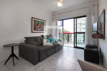 Sala de apartamento para alugar com 1 quarto, 45m² em Loteamento Joao Batista Juliao, Guarujá