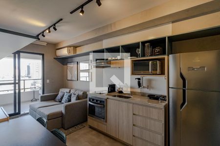 Sala e Cozinha de apartamento para alugar com 1 quarto, 38m² em Vila Mariana, São Paulo