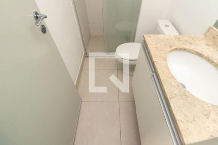 Banheiro de kitnet/studio para alugar com 1 quarto, 26m² em Centro Histórico de São Paulo, São Paulo