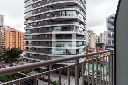 Varanda de apartamento à venda com 1 quarto, 27m² em Vila Nova Conceição, São Paulo