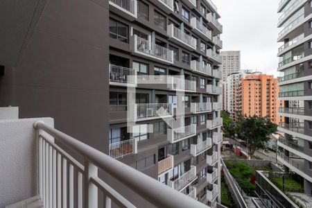 Varanda de apartamento à venda com 1 quarto, 27m² em Vila Nova Conceição, São Paulo
