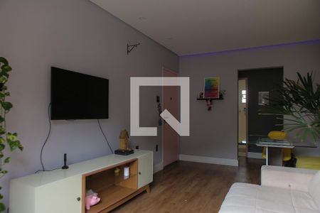 Sala de apartamento para alugar com 2 quartos, 90m² em Marapé, Santos