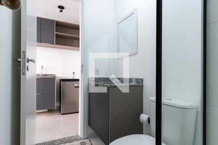 Studio para alugar com 25m², 1 quarto e sem vaga Studio para alugar com 25m², 1 quarto e sem vagaBanheiro