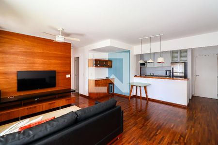 Sala de apartamento para alugar com 2 quartos, 90m² em Real Parque, São Paulo