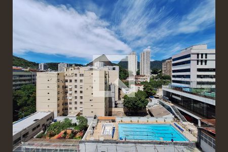 Vista do quarto de apartamento para alugar com 1 quarto, 24m² em Laranjeiras, Rio de Janeiro