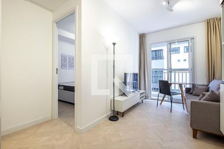 Sala/Cozinha de apartamento para alugar com 1 quarto, 32m² em Pinheiros, São Paulo
