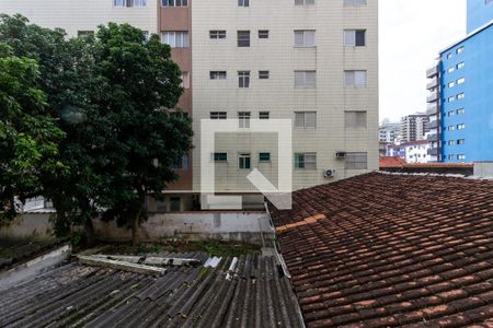 Vista do quarto/sala de kitnet/studio para alugar com 1 quarto, 31m² em Boqueirão, Praia Grande