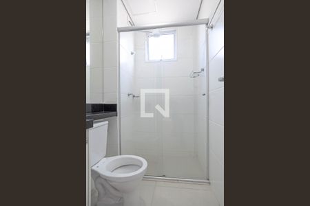 Banheiro social  de apartamento à venda com 2 quartos, 52m² em Santa Branca, Belo Horizonte