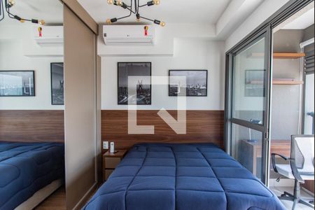 Sala/quarto de kitnet/studio para alugar com 1 quarto, 25m² em Indianópolis, São Paulo