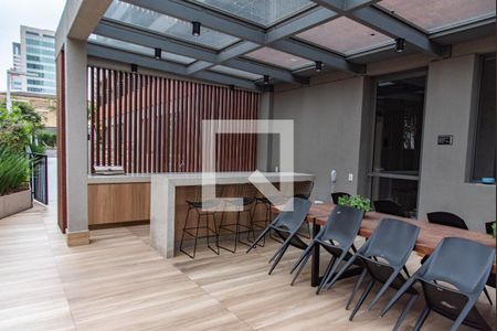 Studio para alugar com 25m², 1 quarto e sem vagaChurrasqueira