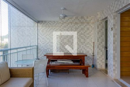 Varanda Sala de apartamento para alugar com 3 quartos, 120m² em Vila Alzira, Guarujá