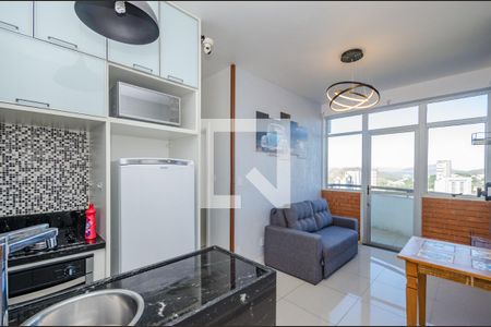 Sala  de apartamento à venda com 1 quarto, 34m² em Vale do Sereno, Nova Lima