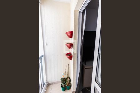 Varanda da Sala de apartamento à venda com 2 quartos, 46m² em Parque João Ramalho, Santo André
