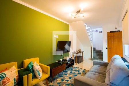 Sala de apartamento à venda com 2 quartos, 94m² em Jardim Cristiane, Santo André