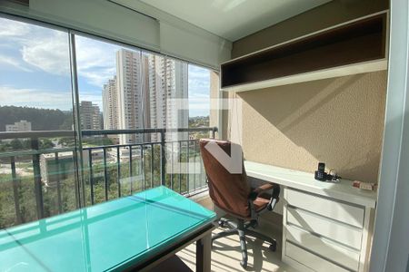 varanda de kitnet/studio para alugar com 1 quarto, 42m² em Empresarial 18 do Forte, Barueri