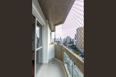 Varanda da Sala de apartamento para alugar com 1 quarto, 55m² em Vila Nova Conceição, São Paulo