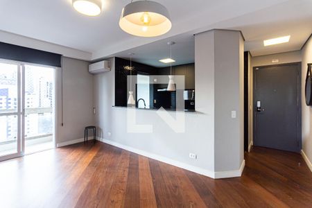 Sala de apartamento para alugar com 1 quarto, 55m² em Vila Nova Conceição, São Paulo