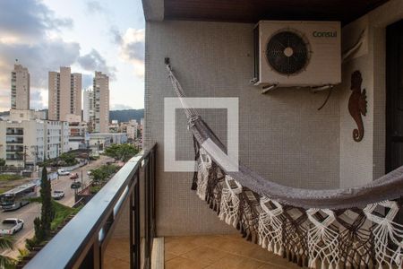 Sacada c/ Rede de apartamento para alugar com 3 quartos, 98m² em Loteamento Joao Batista Juliao, Guarujá