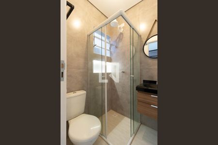 Banheiro de kitnet/studio para alugar com 1 quarto, 20m² em Vila Medeiros, São Paulo