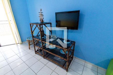 Detalhe da sala de apartamento para alugar com 2 quartos, 102m² em Vila Assuncao, Praia Grande