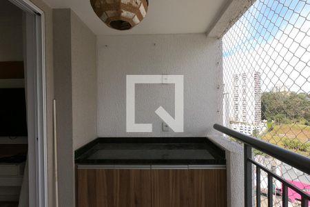 Varanda da Sala de apartamento para alugar com 2 quartos, 55m² em Vila Andrade, São Paulo
