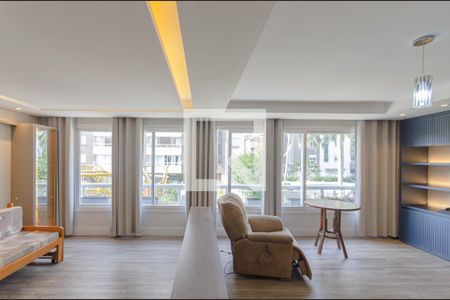 Detalhe Sala de apartamento à venda com 4 quartos, 160m² em Menino Deus, Porto Alegre