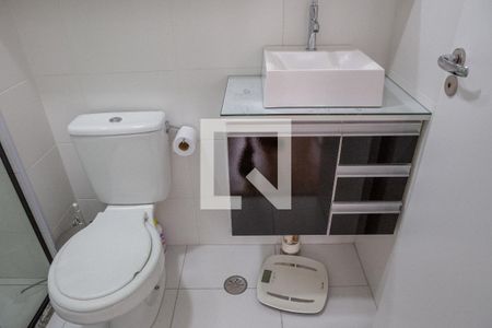 Banheiro da Suíte de apartamento à venda com 1 quarto, 28m² em Água Branca, São Paulo