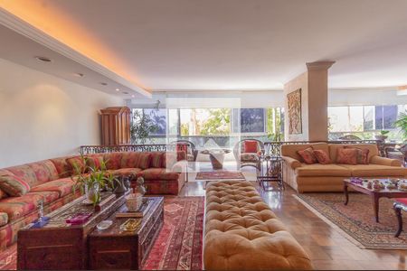 Sala de apartamento para alugar com 4 quartos, 400m² em Flamengo, Rio de Janeiro