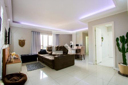 Sala de apartamento à venda com 3 quartos, 124m² em Vila Marina, Santo André