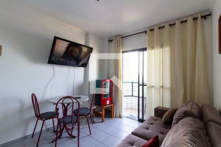 Sala de apartamento para alugar com 1 quarto, 68m² em Cidade Ocian, Praia Grande