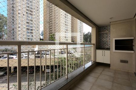 Varanda da Sala de apartamento para alugar com 3 quartos, 92m² em Parque Taboão, Taboão da Serra